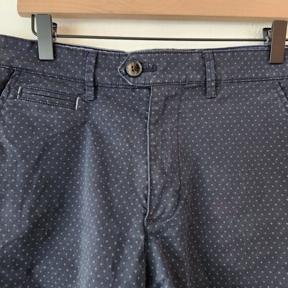 BUNDLE (2) Chino Shorts Blue Patterned Black Brown 1826 Denim & Flower Men's 30 - Picture 4 of 12